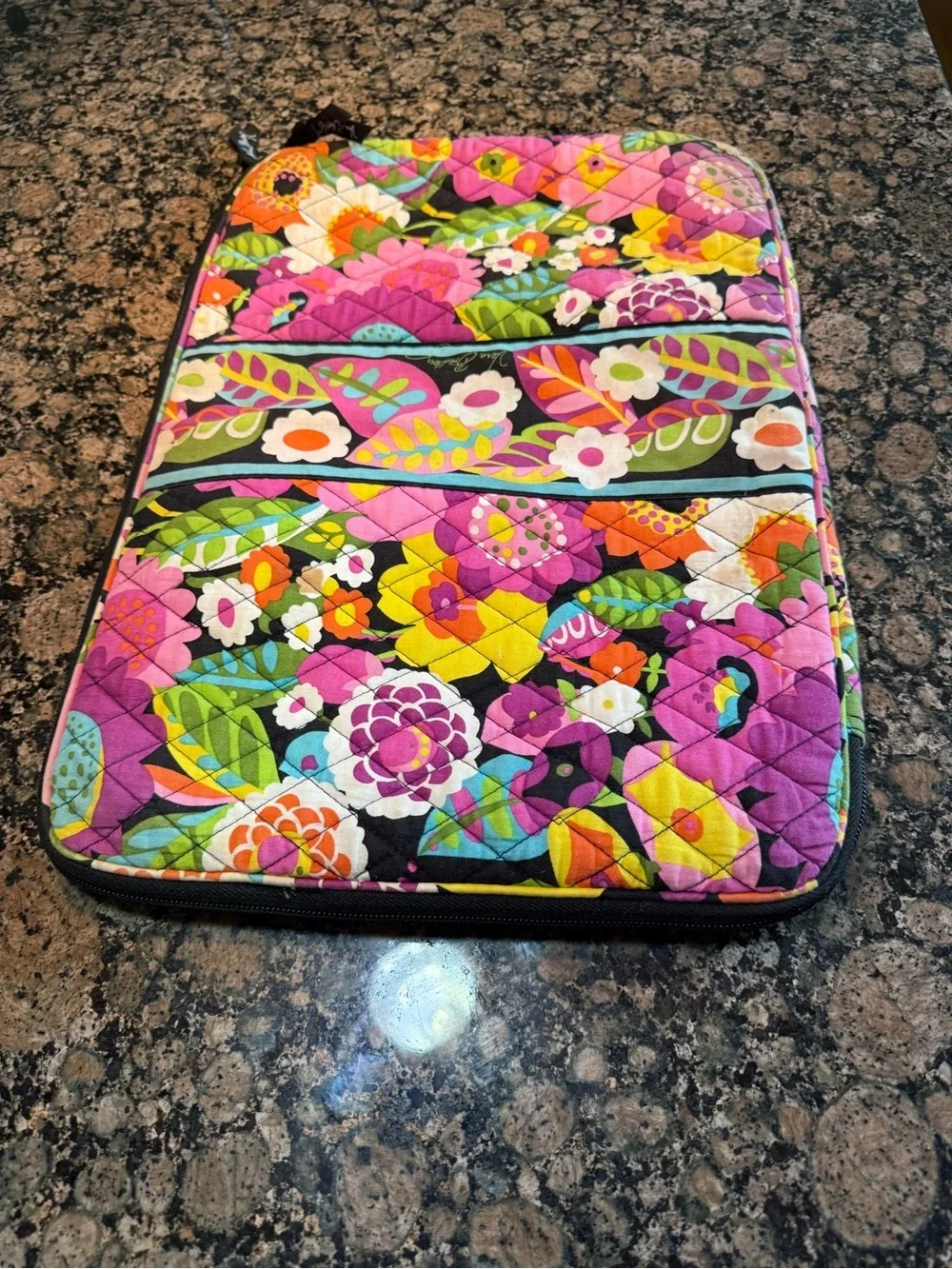 Vera Bradley Multicolor Floral Quilted Laptop Sleeve